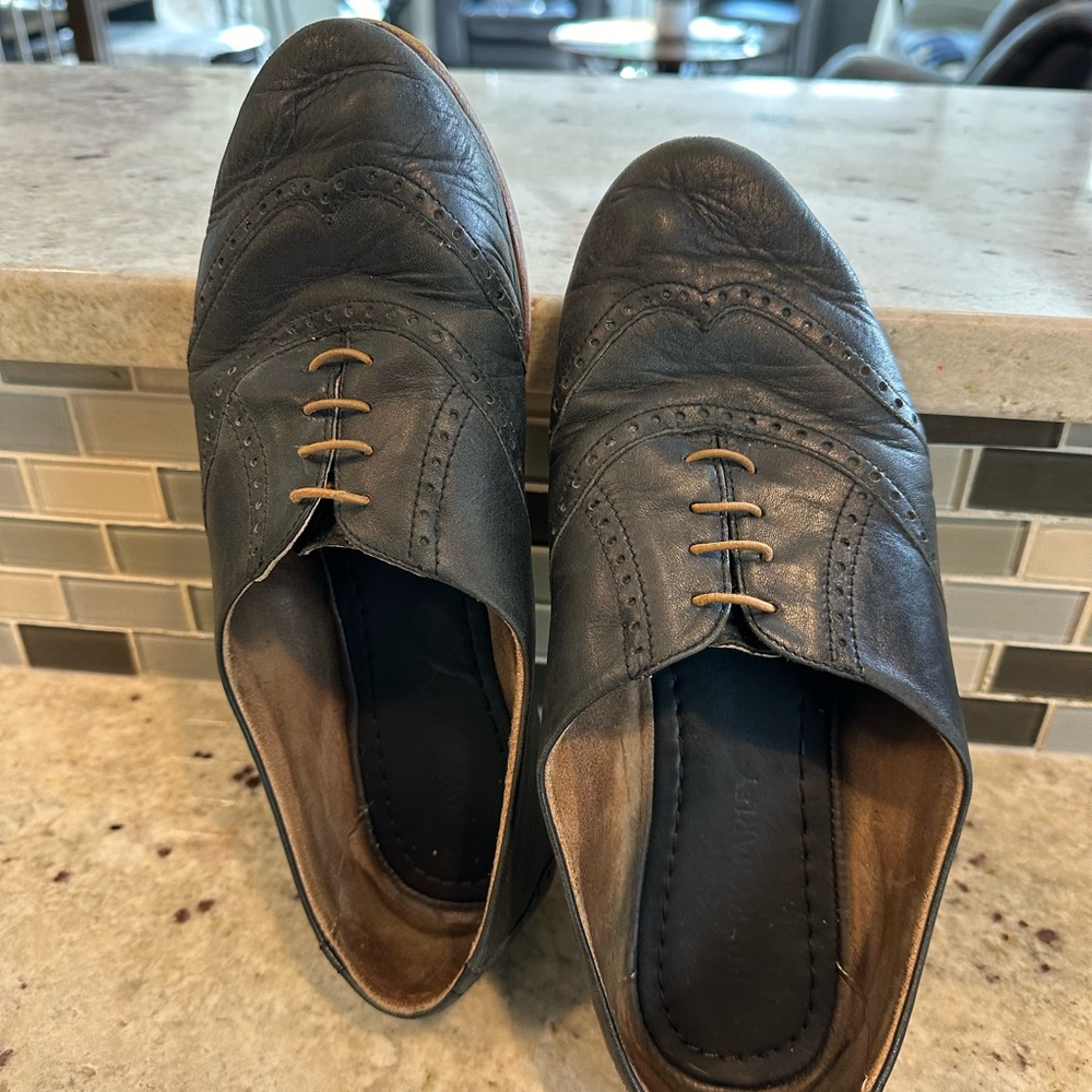 Poppy Barley Navy Blue Oxfords- see description